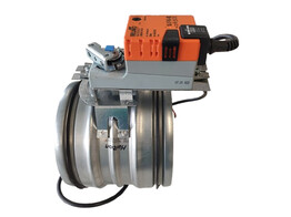 Regelklep/Afsluitklep met bevestiging voor servomotor