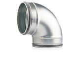 Bocht inox 45  - diam. 400 - met dichting