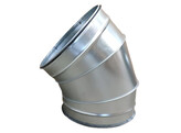 Bocht inox 45  - diam. 400 - met dichting