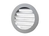 Buitenluchtrooster rond aluminium