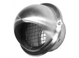 RVS Bolrooster - O125mm. zonder lamellen   net 1x1cm.
