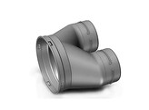 Optiflex broekstuk O125 met 2 aftakkingen naar O90mm.