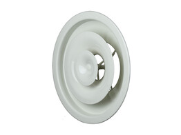 Rond regelbaar rooster - Aluminium - Ral9010 - 30 mat